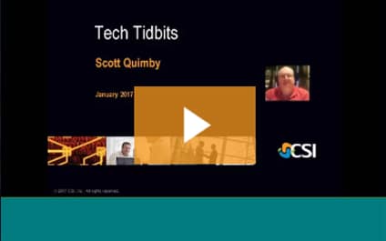 CSI January 2017 Tech Talk Snow Day Edition Tech Tidbits