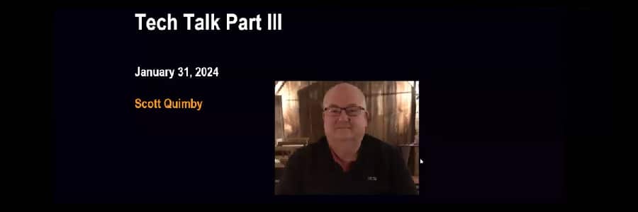 CSI Tech Talk Part III – Recording Available January 31st, 2023